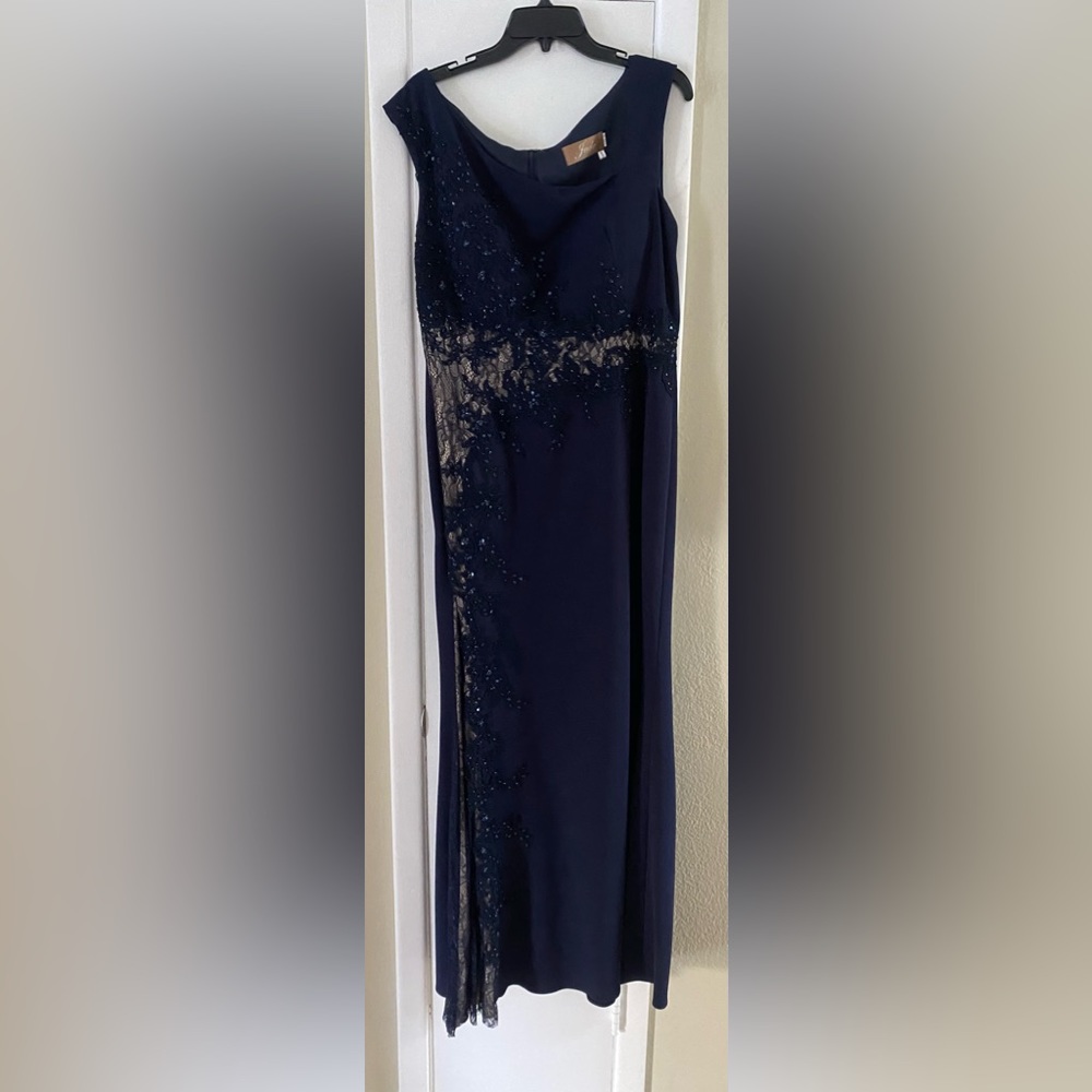 Jade Couture navy formal dress 16